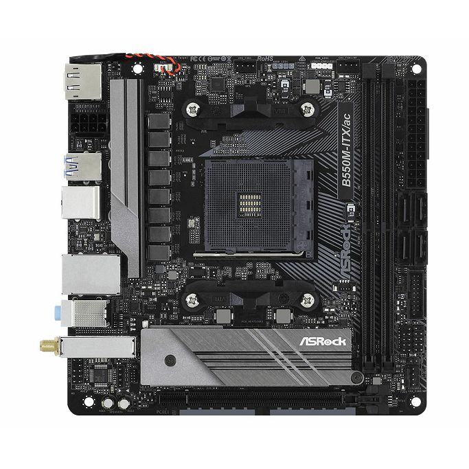 ASRock B550M-ITX/AC, AMD B550, AM4, DDR4, Mini-ITX, 90-MXBDH0-A0UAYZ - Slika 7