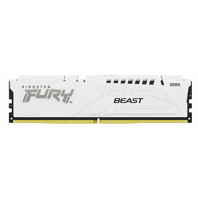 DDR5 16GB (1x16) Kingston 6000MHz, CL30, Fury Beast White, Intel XMP 3.0/ AMD Expo, KF560C30BWE-16 - Slika 3