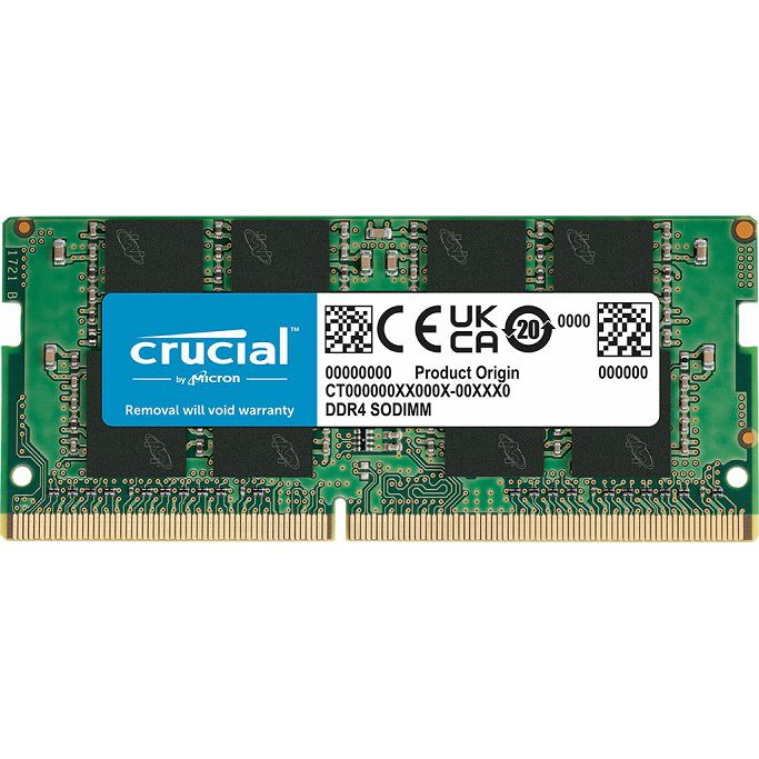 DDR4 8GB (1x8) Crucial, 3200MHz, CL22, sodimm, CT8G4SFRA32A - Slika 2