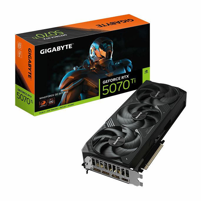 Gigabyte RTX5070Ti WINDFORCE OC SFF, 16GB GDDR7, NVIDIA GeForce, GV-N507TWF3OC-16GD - Slika 25