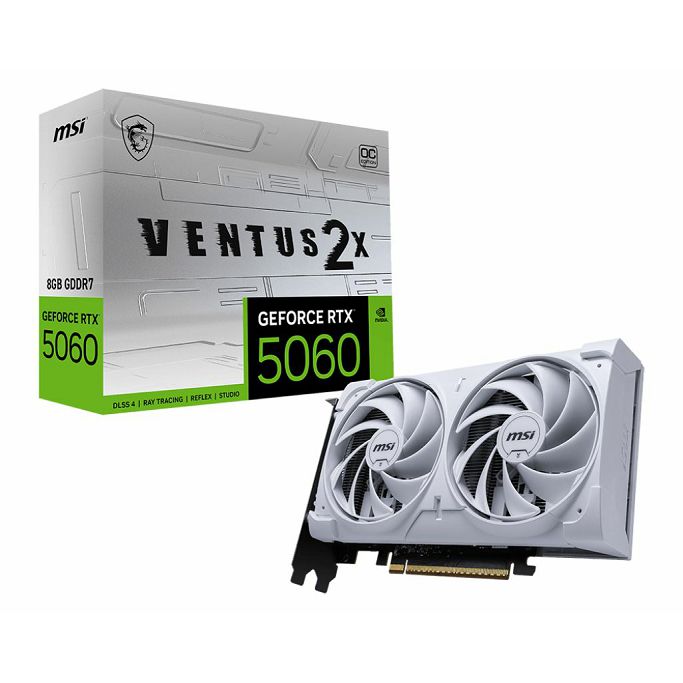 MSI RTX5060 8G VENTUS 2X OC White, 8GB GDDR7, NVIDIA GeForce, V537-003R, G5060-8V2CW - Slika 11