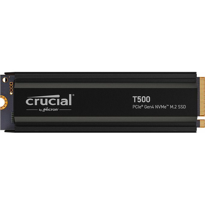 Crucial SSD 1TB T500, heatsink, M.2 SSD, NVMe PCIe, Gen 4, CT1000T500SSD5 - Slika 2