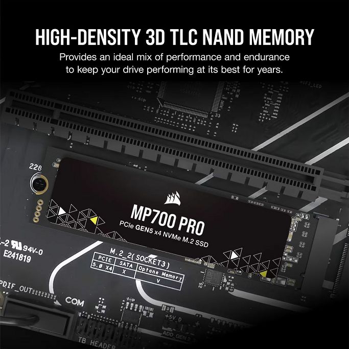 CORSAIR SSD 1TB, MP700 PRO, PCIe 5.0, M.2 NVMe, 2280, CSSD-F1000GBMP700PNH - Slika 11