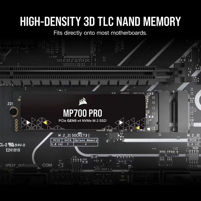 CORSAIR SSD 1TB, MP700 PRO, PCIe 5.0, M.2 NVMe, 2280, CSSD-F1000GBMP700PNH - Slika 12