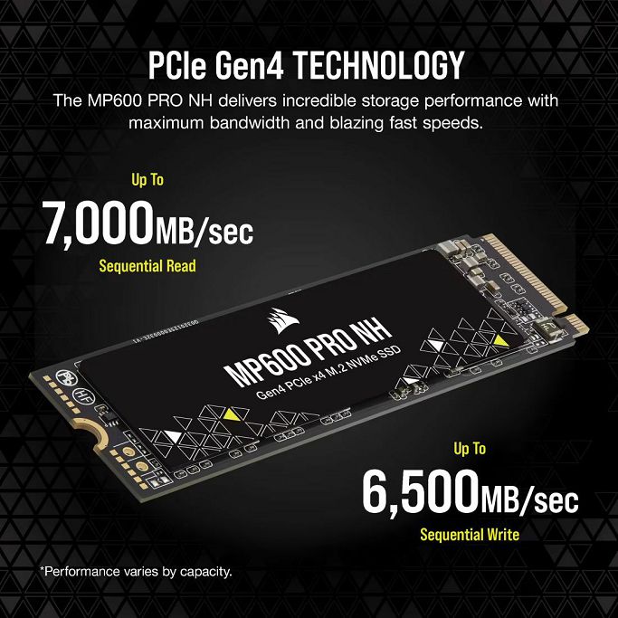 CORSAIR SSD 1TB, MP600 PRO NH, PCIe 4.0. M.2 NVMe, 2280, CSSD-F1000GBMP600PNH - Slika 10