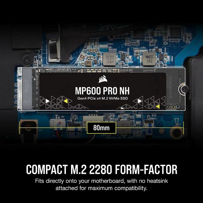 CORSAIR SSD 1TB, MP600 PRO NH, PCIe 4.0. M.2 NVMe, 2280, CSSD-F1000GBMP600PNH - Slika 12