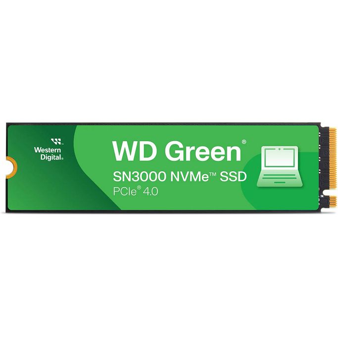 WD SSD SN3000 Green 500GB, NVMe, PCIe 4.0 x4, WDS500G4G0E - Slika 1