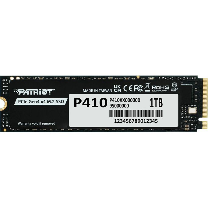 Patriot SSD 1TB, P410, M.2 NVMe, Gen4 x4, P410P1TBM28H - Slika 1