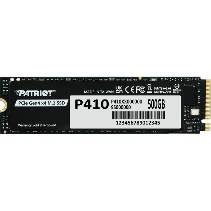 Patriot SSD 500GB, P410, M.2 NMVe, Gen4 x4, P410P500GM28H - Slika 1