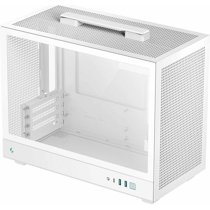 DeepCool Mini-ITX CH160 PLUS WH, Mini-ITX, Tempered glass, White, R-CH160-WHNGM0-G - Slika 2