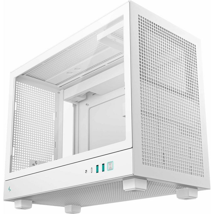 DeepCool Mini-ITX CH160 PLUS WH, Mini-ITX, Tempered glass, White, R-CH160-WHNGM0-G - Slika 3