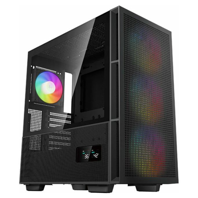 DeepCool Midi Tower CH560 Digital, ARGB, LCD, glass window, Black, R-CH560-BKAPE4D-G-1 - Slika 1