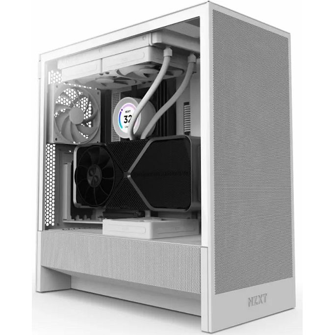 NZXT Midi Tower H5 Flow 2024 White Window, CC-H52FW-01 - Slika 6