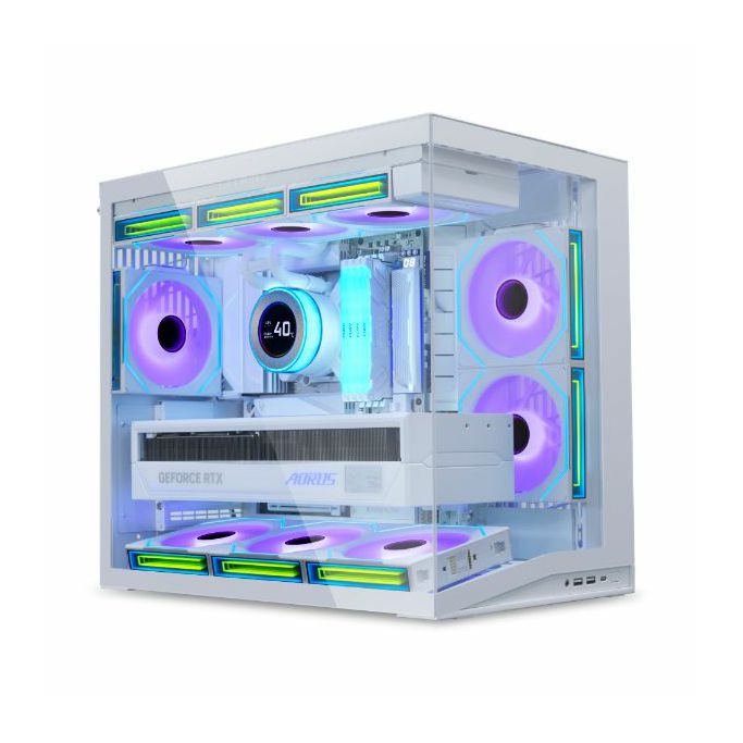 Lian Li Midi Tower O11D Mini V2, glass window, White, O11DMIV2W, 4718466019844 - Slika 5