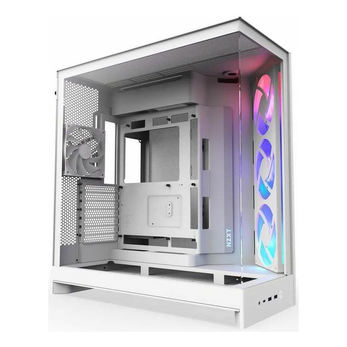 NZXT Midi Tower H9 Flow RGB (2025) White Window, CM-H92FW-R1 - Slika 1