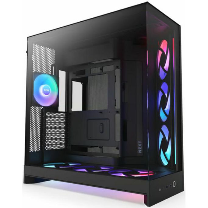 NZXT Midi Tower H9 Flow RGB Plus, Black Window, CM-H92FB-P1 - Slika 1