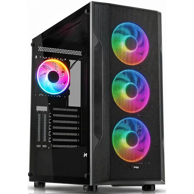 MS Midi Tower FIGHTER V340, Gaming, Black, MSC10057 - Slika 1