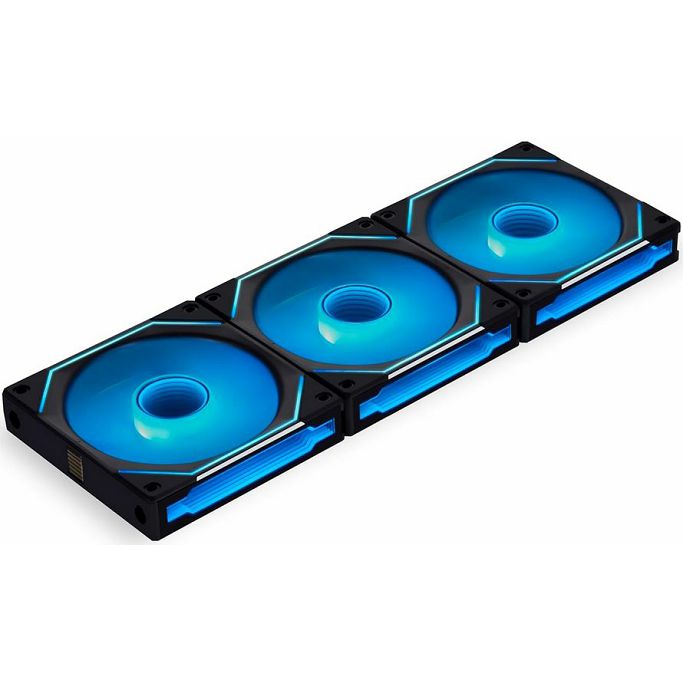 Lian Li ventilator 120mm UNI FAN SL- INFINITY ARGB, PWM, 3-pack + kontroler, Black, UF-SLIN120-3B - Slika 1