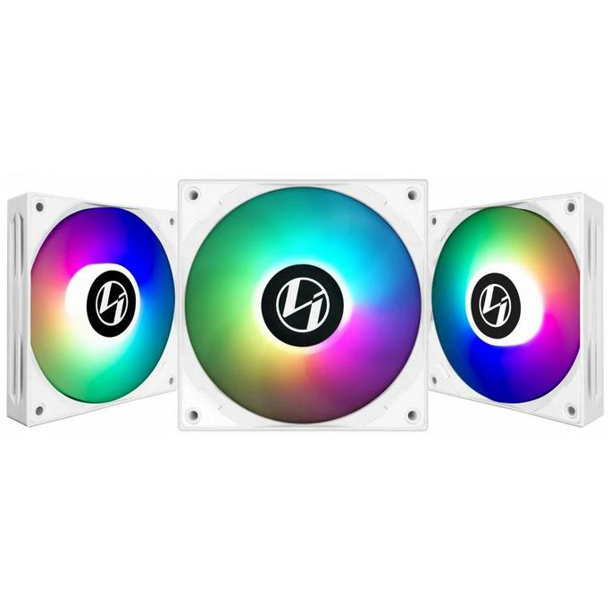 Lian Li ventilator 120mm ST120 RGB PWM, 3-pack + kontroler, White, ST120-3W - Slika 1