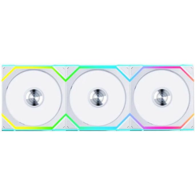 Lian Li ventilator 120mm UNI FAN SL Wireless 120 Reverse Blade, ARGB, PWM, 3-pack + kontroler, White, 12RSL1W3W - Slika 1