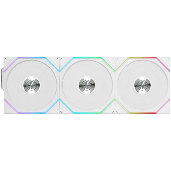 Lian Li ventilator 120mm UNI FAN TL Wireless 120, ARGB, PWM, 3-pack + kontroler, White, 12TL1W3W - Slika 1