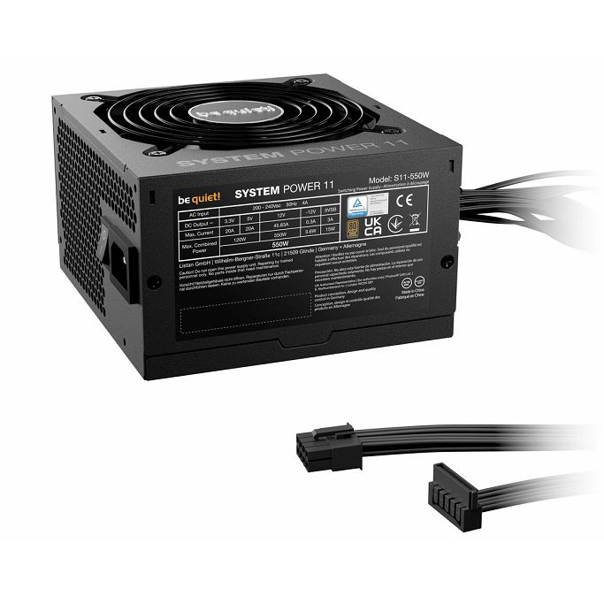 Napajanje Be Quiet 550W System Power 11, 80 PLUS Bronze, ATX 3.1, BP010EU - Slika 5