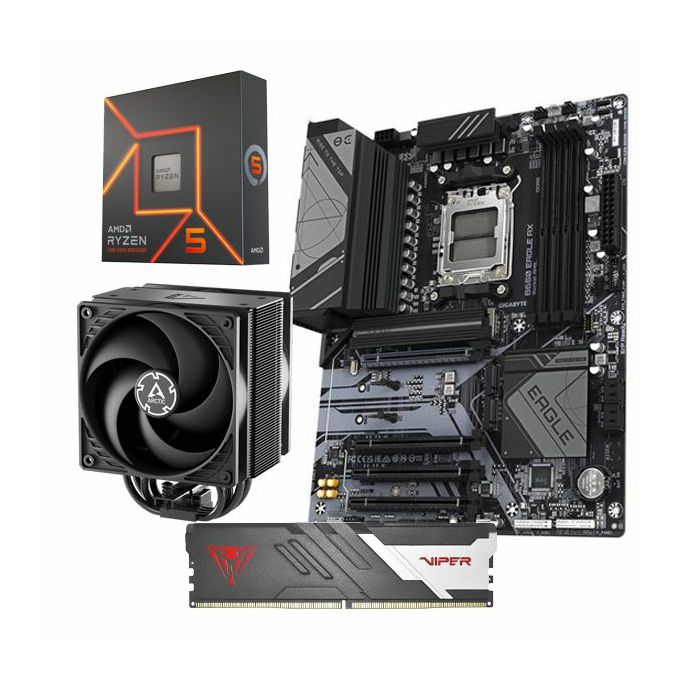 AMD Bundle Ryzen 5 7600X Promo, Gigabyte B650 Eagle AX WIFI, DDR5 16GB Patriot Viper Venom, Arctic Freezer 36 - Slika 1