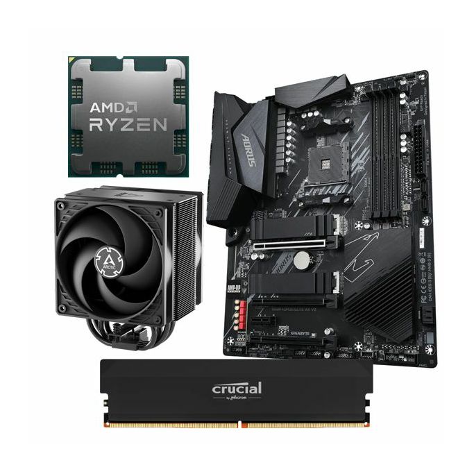 AMD Bundle Ryzen 5 5600X Promo, Gigabyte B550 Aorus Elite AX V2, DDR4 16GB Crucial Pro - Slika 1