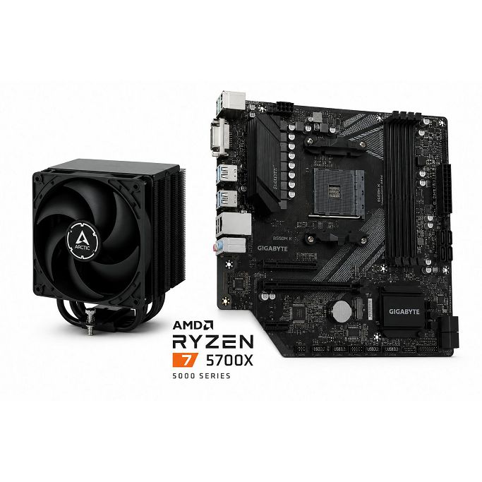 AMD Bundle Ryzen 7 5700X Promo, Gigabyte B550M K, AMD Wraith Stealth cooler - Slika 1