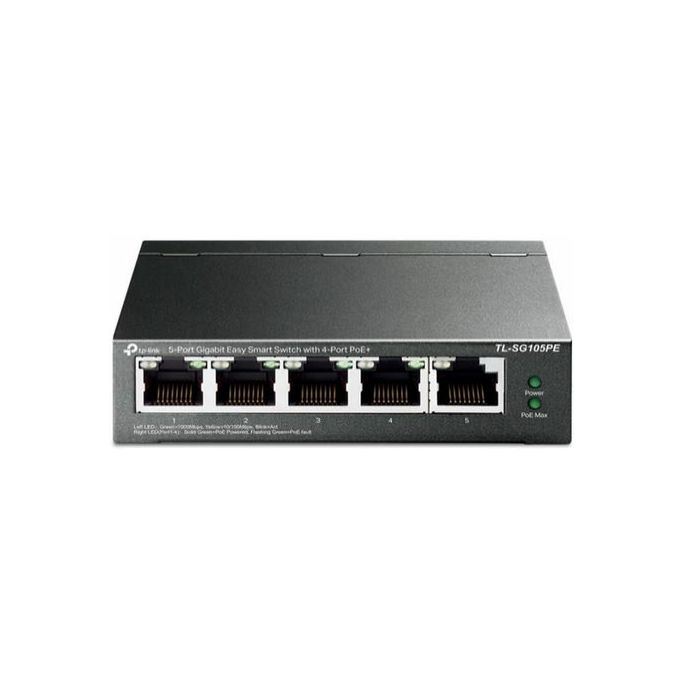 TP-Link Switch TL-SG105PE, 5-Port Gigabit Easy Smart Switch with 4-Port PoE+, metlani - Slika 1