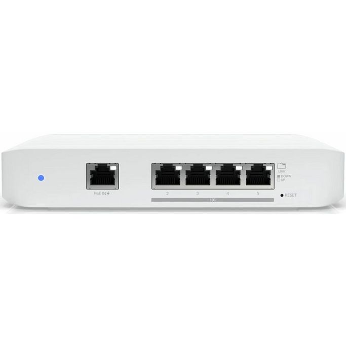 Ubiquiti Switch USW-FLEX-XG, UniFi Managed L2 switch with (4)10Gb Ethernet ports and (1)Gigabit LAN supporting PoE IN (802.3af) - Slika 1