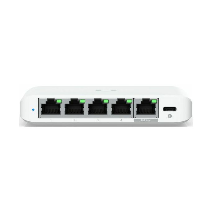 Ubiquiti Switch USW-Flex-2.5G-5, 5-port 2.5G switch that can be powered with PoE or a USB-C adapter - Slika 1