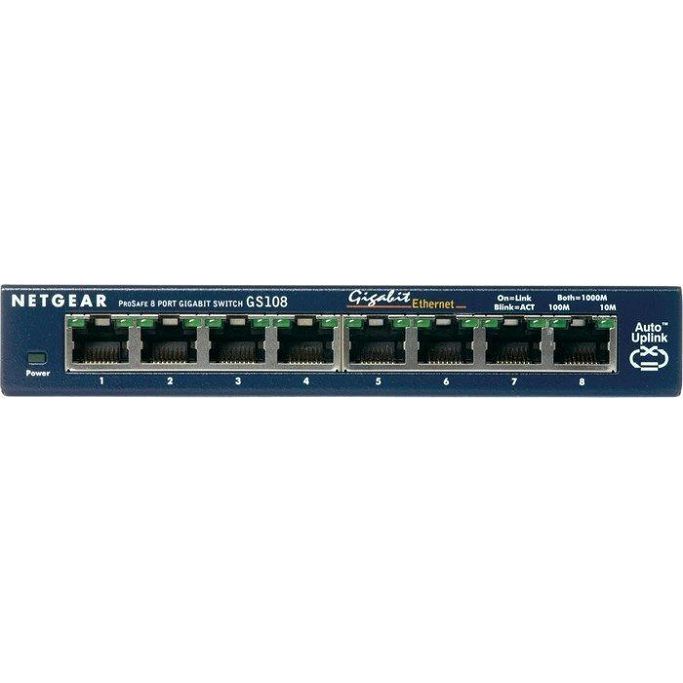 Netgear Switch GS108GE, 8-Port Gigabit Ethernet Unmanaged Switch - Slika 1