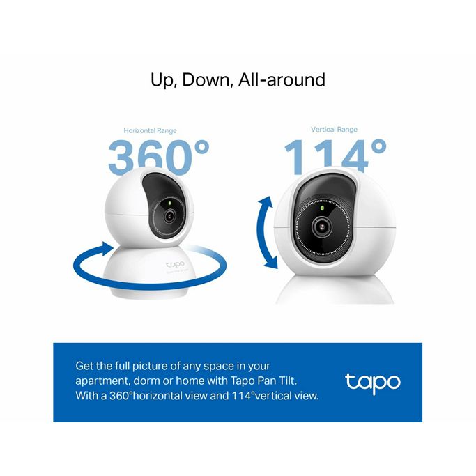 TP-Link Wi-Fi Camera Tapo C230 3K, Pan/Tilt Home Security Wi-Fi Camera - Slika 5