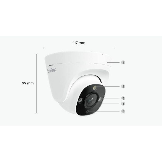 Reolink PoE Spotlights Camera RP-PCT12M 12MP UHD, Color Night Vision 4K Pan/Tilt Security Camera - Slika 8