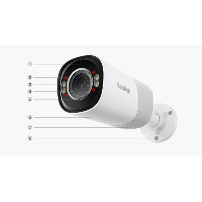 Reolink PoE Bullet Camera RP-PCB8MZ 8MP UHD, Color Night Vision 4K Security Camera - Slika 12