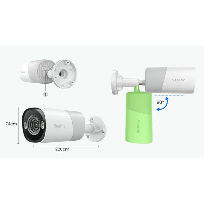 Reolink PoE Bullet Camera RP-PCB8MZ 8MP UHD, Color Night Vision 4K Security Camera - Slika 13