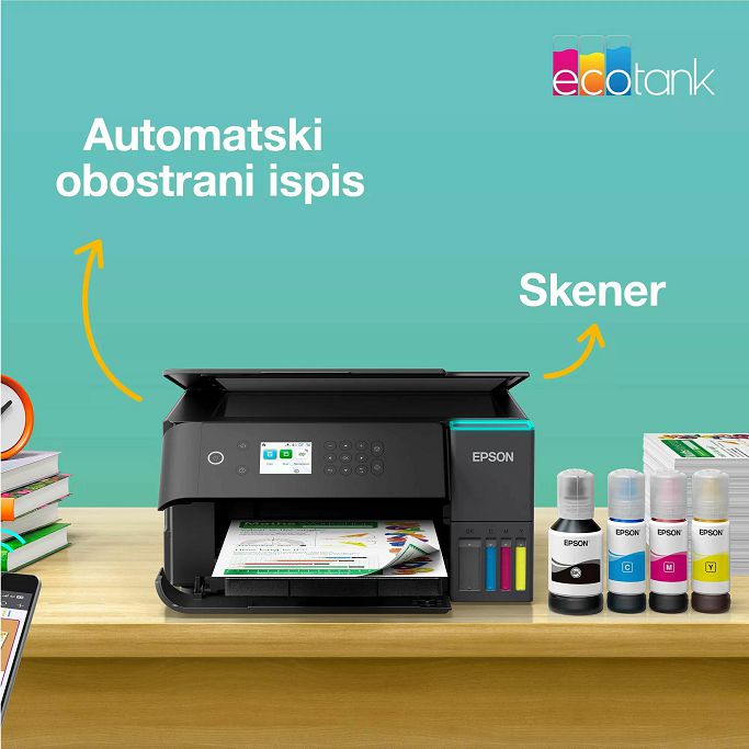 MFP Ink Jet pisač Epson L6360 EcoTank WiFi, CISS, color, duplex, ADF, LAN, C11CL42401 - Slika 14