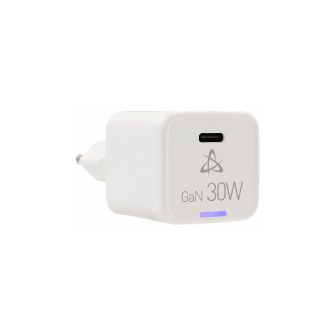 Kućni punjač Sbox HC-30, Type-C, 30W, GaN, Bijeli - Slika 1