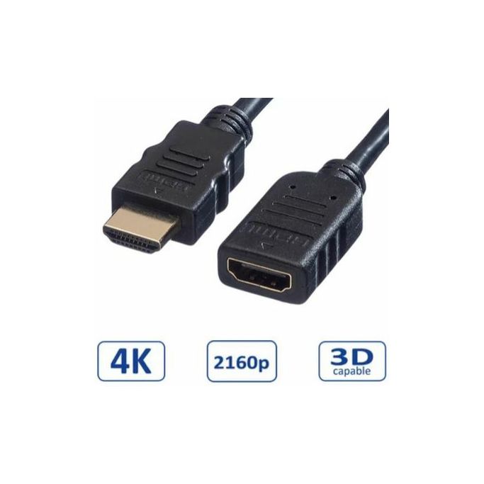 Kabel HDMI 2m produžni HDMI (M)/HDMI (Ž), Roline, 11.99.5575 - Slika 1