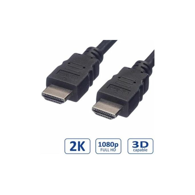 Kabel HDMI 1m, 2K@60Hz, Roline, 11.99.5526 - Slika 1
