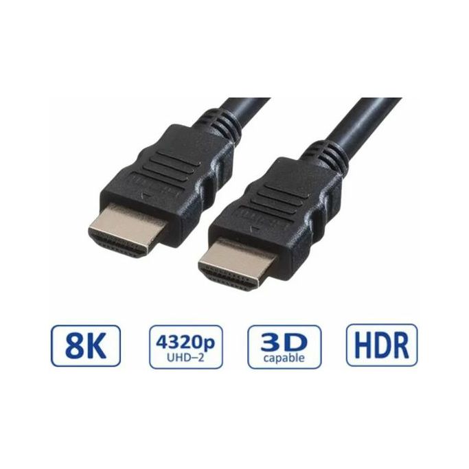 Kabel HDMI 0.5m, Ultra High Speed, 2.1, 8K@60Hz, Roline, 11.99.5900 - Slika 2
