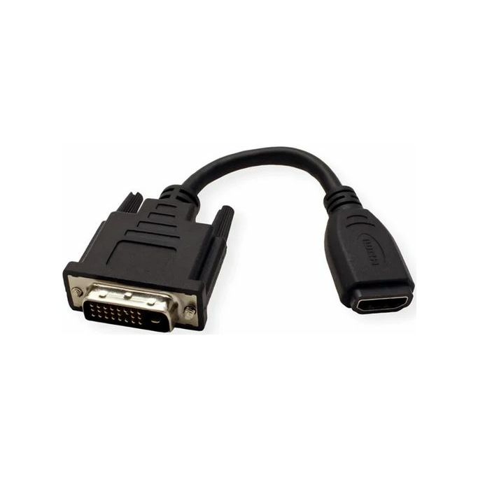 Adapter DVI-D (M) (24+1) / HDMI (Ž), 0.15m, Roline, 12.99.3116 - Slika 1