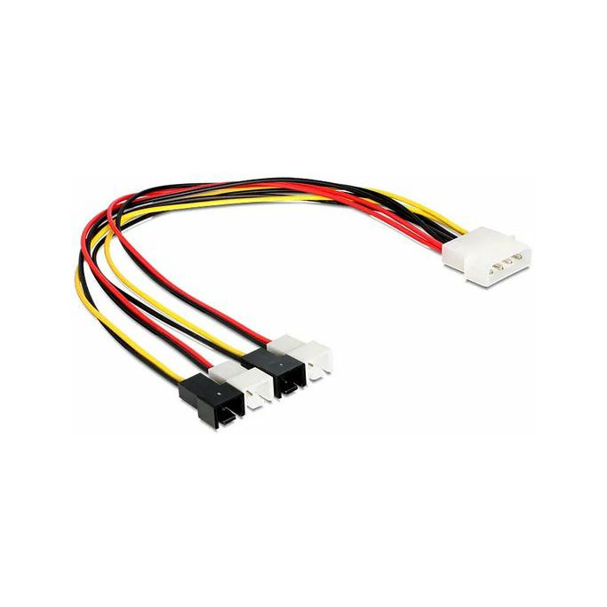 Kabel molex na 4x2 pin za ventilator, 0.3m, Delock, 83343 - Slika 1