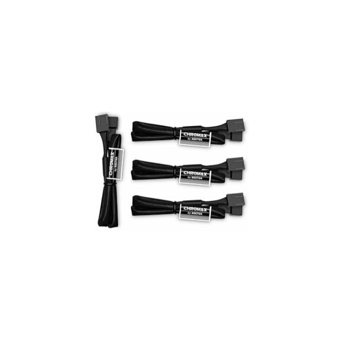 Kabel Noctua NA-SEC1 Chromax Black 4-pin fan extension (4 kom - 30cm) - Slika 1