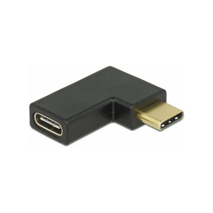 Adapter USB 3.2, USB-C/USB-C F/M, 90° horizontalno, Delock, 65915 - Slika 1