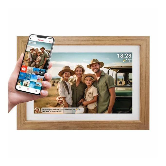 Denver digitalni okvir za slike, 10.1", WXGA IPS Touch Screen, WiFi, 16GB, smeđi, PFF-1042LW - Slika 4