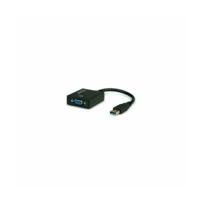 Adapter USB 3.2, 0.15m, USB-A/VGA M/F, Roline, Crni, 12.99.1037 - Slika 2