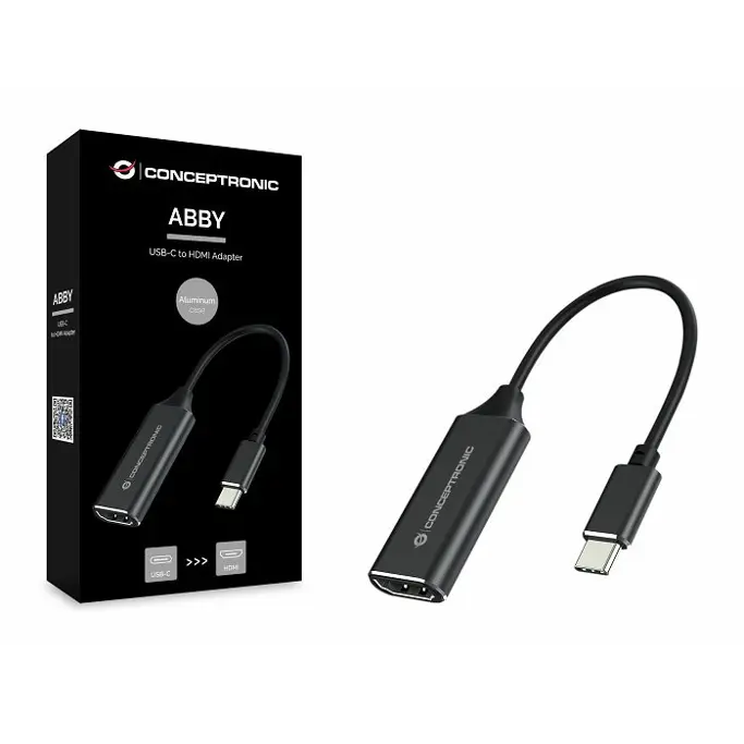 Adapter USB Type-C (M)/HDMI (Ž), 4K30Hz, 0.15m, Conceptronic, ABBY03B - Slika 2