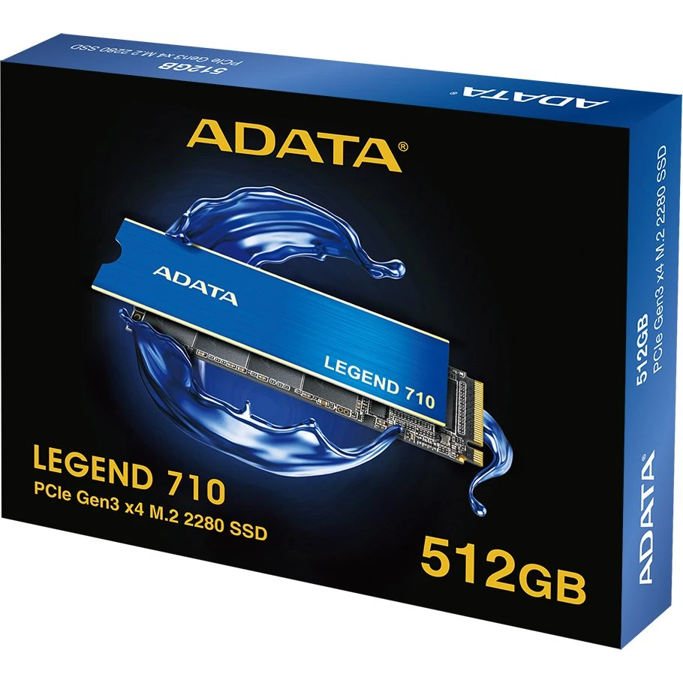 Adata SSD 512GB, LEGEND 710, PCIe 3.0 4x, M.2 2280, NVMe, ALEG-710-512GCS - Slika 2